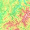 Carte topographique Ancares, altitude, relief
