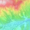 Carte topographique Eus, altitude, relief