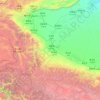 Carte topographique قەشقەر ۋىلايىتى 喀什地区, altitude, relief