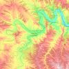 Carte topographique Nonaspe / Nonasp, altitude, relief