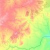 Carte topographique Tunduru, altitude, relief
