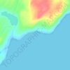 Carte topographique Belle Aways Cove, altitude, relief