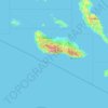 Carte topographique Guadalcanal Province, altitude, relief