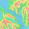 Carte topographique Milford Sound / Piopiotahi, altitude, relief