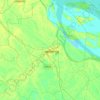 Carte topographique ফরিদপুর সদর উপজেলা, altitude, relief