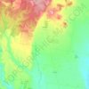 Carte topographique Anakie, altitude, relief
