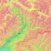 Carte topographique 墨脱县 མེ་ཏོག་རྫོང།, altitude, relief
