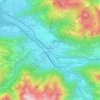 Carte topographique Bludenz, altitude, relief