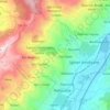 Carte topographique Ouzellaguen, altitude, relief