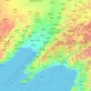 Carte topographique Liaoning, altitude, relief