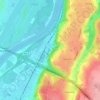 Carte topographique Cheratte, altitude, relief