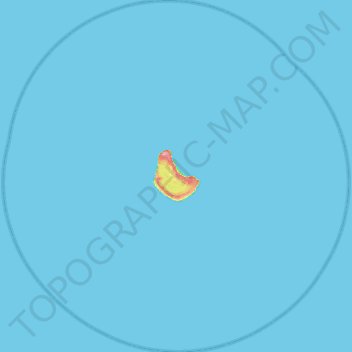 Carte topographique Makatea, altitude, relief