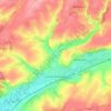 Carte topographique Auchy-lès-Hesdin, altitude, relief