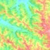 Carte topographique Louslitges, altitude, relief