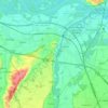 Carte topographique Enns, altitude, relief