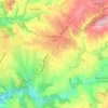 Carte topographique Chazelles-sur-Lyon, altitude, relief