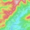 Carte topographique La Petite-Raon, altitude, relief