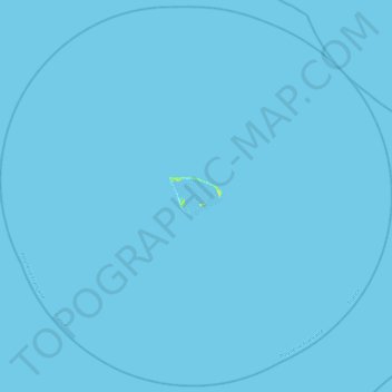 Carte topographique Haraiki, altitude, relief