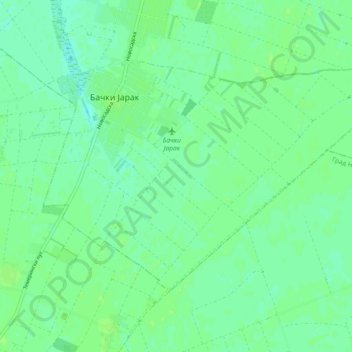 Carte topographique Backi Jarak, altitude, relief