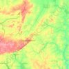 Carte topographique Hauts-Bassins, altitude, relief