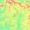 Carte topographique Área de Conservación Regional de Ausangate, altitude, relief