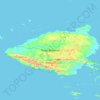 Carte topographique Pulau Batanme, altitude, relief