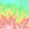 Carte topographique Área de Conservación Regional Q’eros-Kosñipata, altitude, relief