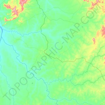 Carte topographique Santa Rosa do Tocantins, altitude, relief