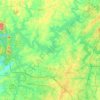 Carte topographique Allatoona Lake, altitude, relief