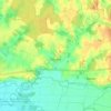 Carte topographique Cosges, altitude, relief