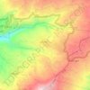 Carte topographique Tarchich, altitude, relief