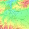 Carte topographique Hadjout, altitude, relief