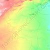 Carte topographique Ouled Djellal, altitude, relief