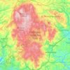 Carte topographique Dartmoor, altitude, relief