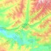 Carte topographique Burgo de Osma-Ciudad de Osma, altitude, relief