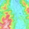 Carte topographique Staffelbach, altitude, relief