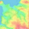 Carte topographique St. Merryn, altitude, relief