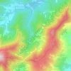 Carte topographique Sarzedo, altitude, relief