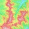 Carte topographique Cenves, altitude, relief