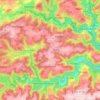 Carte topographique Goesdorf, altitude, relief
