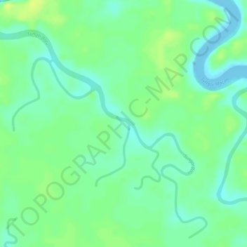 Carte topographique Sungai Batu, altitude, relief