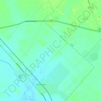 Carte topographique Arroyo San Carlos, altitude, relief