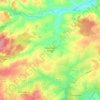 Carte topographique Teurthéville-Bocage, altitude, relief