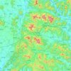 Carte topographique Eumseong, altitude, relief