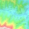 Carte topographique Argein, altitude, relief