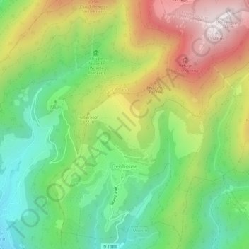 Carte topographique Geishouse, altitude, relief