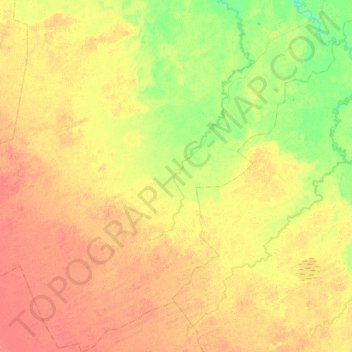 Carte topographique Чередовское сельское поселение, altitude, relief