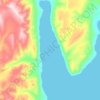 Carte topographique Whitsunday Bay, altitude, relief