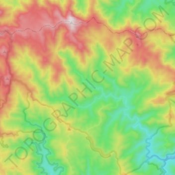 Carte topographique Banda Banda, altitude, relief