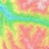 Carte topographique Orelle, altitude, relief